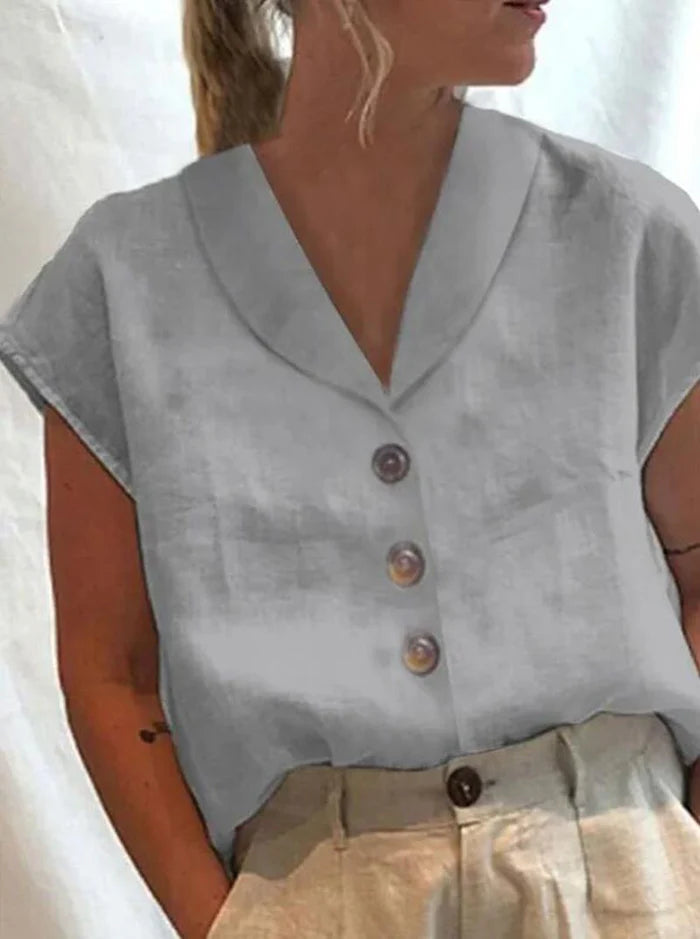 Blouse à col élégante pour femmes Gasin