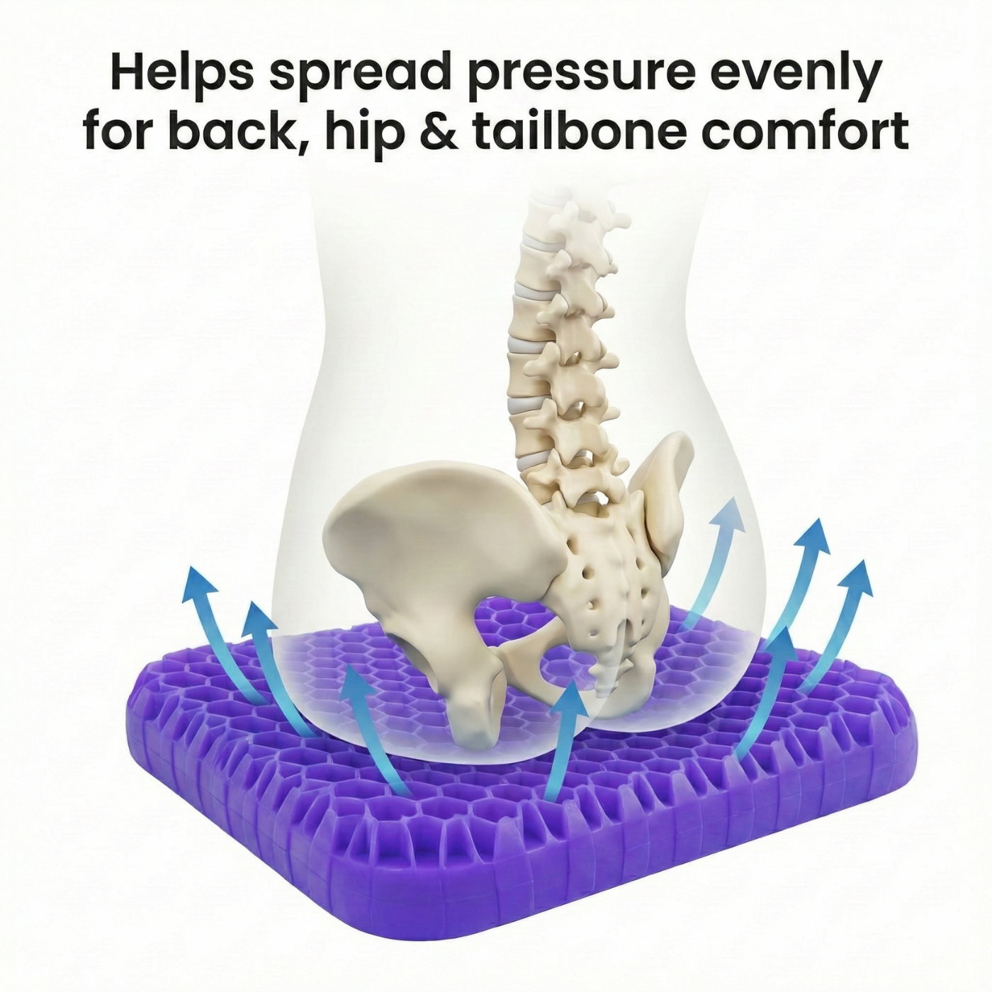 Sit pain free with Hexagel® Cushion