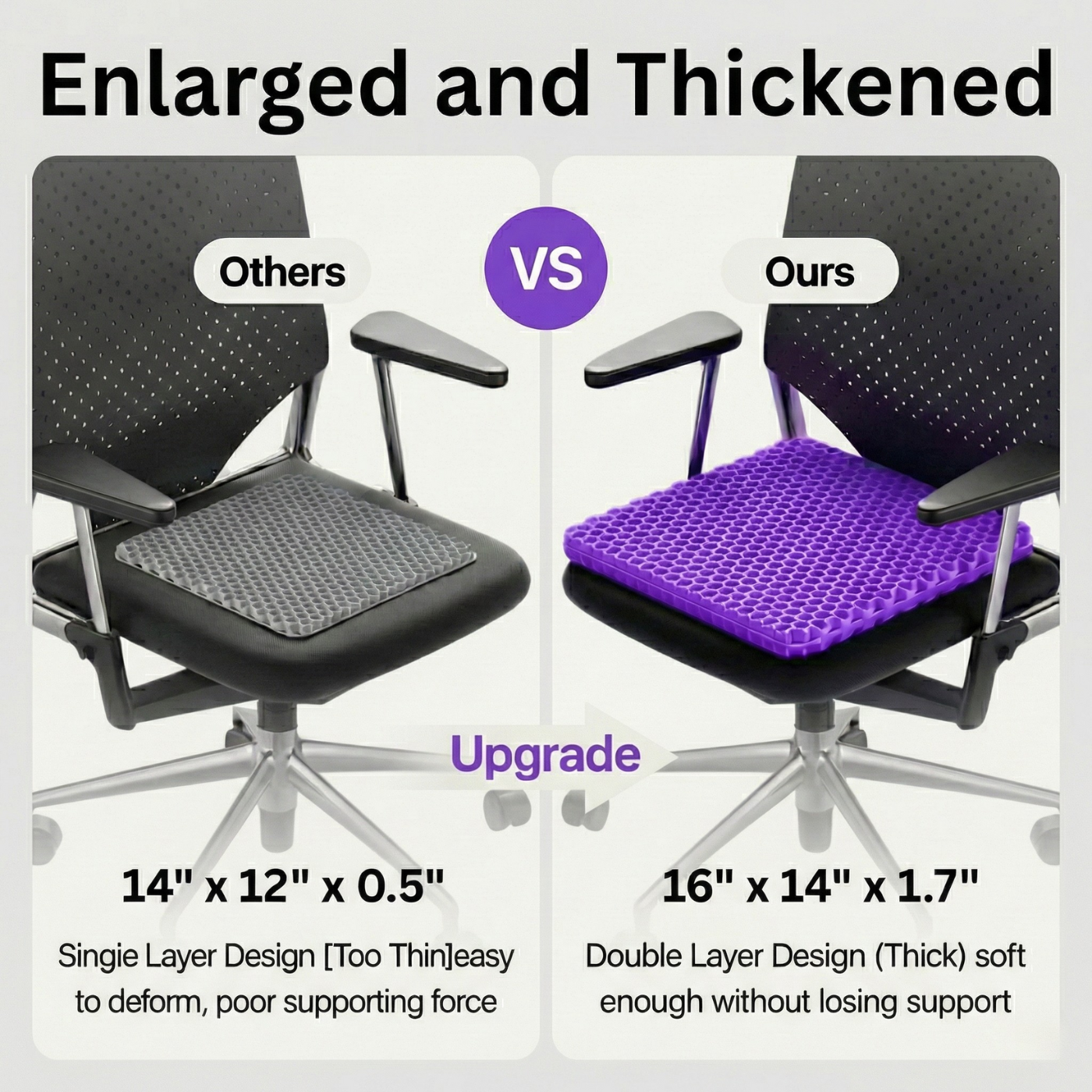 Sit pain free with Hexagel® Cushion