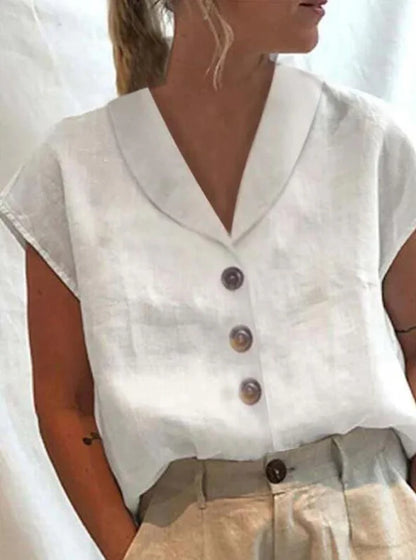 Blouse à col élégante pour femmes Gasin