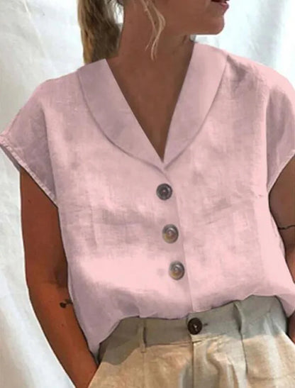 Blouse à col élégante pour femmes Gasin