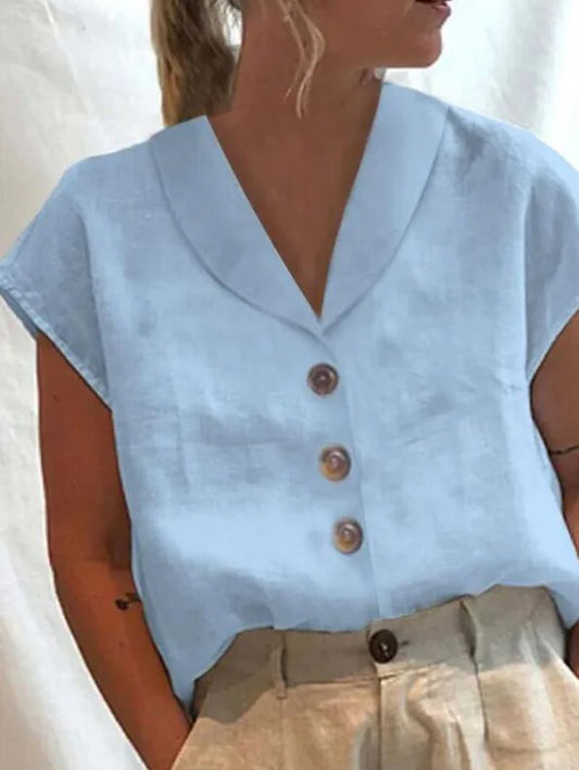 Blouse à col élégante pour femmes Gasin